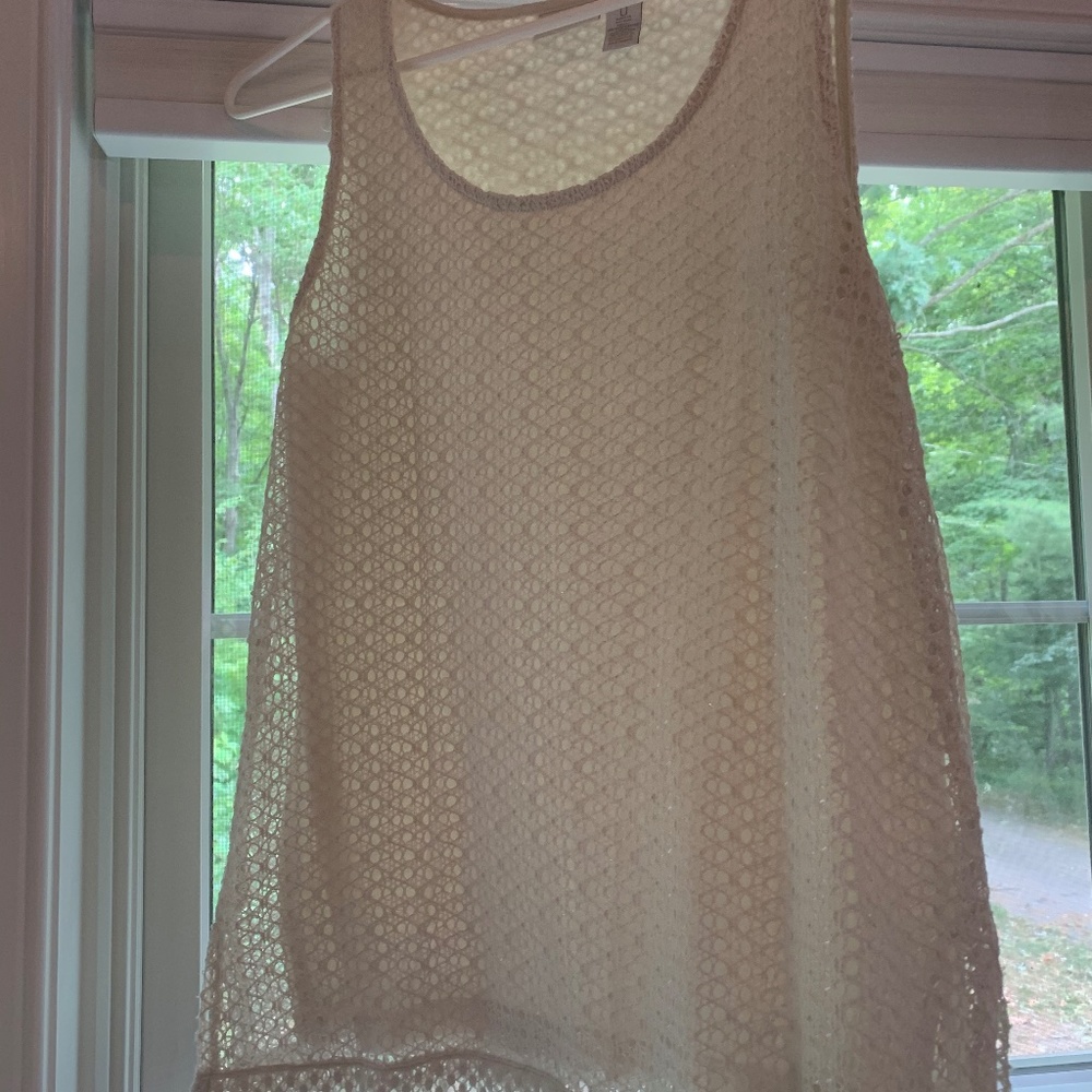 Chicos crochet Sleeveless top size 0 (runs larger)
